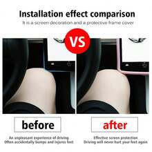 For Y Silicone Protective Frame Edge Cover Central Control Car Accessories Navigation Screen Protector Pink White Grey Black