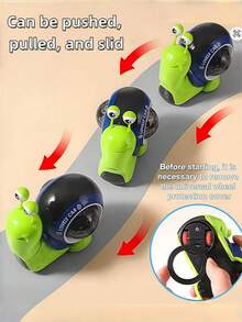 Crawling Snail Baby Toy With Music, Lights And Interactive Sounds, Suitable For Baby Crawling, Activity And Play. This Crawling Snail Toy Is A Must-Have Bath Toy For Babies And An Ideal Christmas Gift. It Is An Educational Crawling Toy With Lights And Music, Suitable For Autistic Children, Toddlers And Infants, Also An Ideal Sensory Toy And Indoor Climbing Toy. - Multicolor - View 6