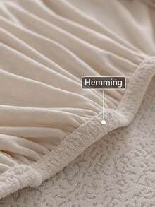 1 st stretchigt sofföverdrag, enfärgat nordisk stil 3D-design, lämpligt för alla årstider, hem och vardagsrum sofföverdrag halkfritt repfritt överdrag för vardagsrum sovrum arbetsrum soffa fåtölj loveseat schäslong - Beige - Visa 7