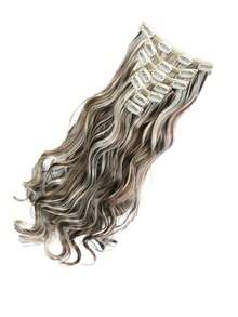 18-30 Inches 16 Clip Black Natural Daily Long Curly Hair Extensions Seven-Piece Set For Women - Multicolor - View 7