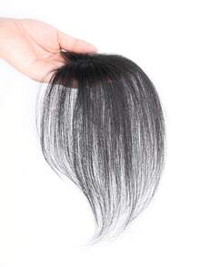 Tóc giả kẹp 4x6cm có mái cho nữ, che tóc bạc và tăng độ phồng cho tóc mỏng, tóc giả liền mạch, tóc giả thẳng nhẹ, sử dụng hàng ngày - Nhiều màu - Xem 8
