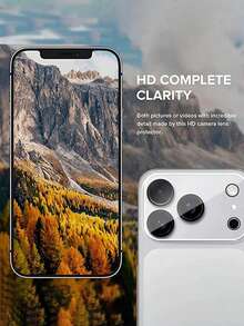 3 件装相机镜头保护膜玻璃适用于 17 Pro Max 17 Air 相机保护玻璃适用于 iPhone16 13 12 11 14 15 Pro Max Plus 适用于日常防护、办公室、家用手机相机盖防水防震防摔防刮 - 無色 - 查看 7