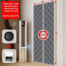 1pc Magnetic Thermal Insulated Door Curtain - Waterproof, Windproof, Noise Reducing, Quilted Design And Wider Edges For Perfect Fit - Easy Installation No Drilling (Hook And Loop/Pushpin Flexible) - Available In Multiple Widths (80cm - 120cm) And 210cm Height, Suitable For Home Decor All Year Round - Multicolor - View 13