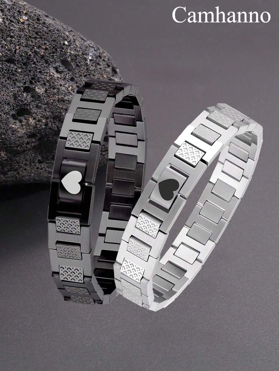 Camhanno 1PC Simple, Stylish And Unique Stainless Steel North Star Bracelet, Suitable For Women's Daily Or Special Occasions, Leisure, Weddings, Stackable Jewelry, Daily Gatherings, Christmas, Christmas Gifts