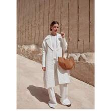 Small-Sized Single-Shoulder Underarm Bag, Large-Capacity Handbag, Tote Bag, Bucket Bag With Wing Design - 駝色小號現貨秒發 - 查看 5