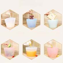 3pcs Reusable Silicone Food Storage Bags - Leak-Proof Airtight Containers For The Refrigerator And Freezer | 500ml, 1000ml, 1500ml | Perfect For Snacks, Fruits, And Vegetables. Multi-Purpose Sealed Silicone Food Storage Bags For Fruits And Vegetables In The Kitchen (White, Blue, And Pink) - Multicolor - View 8