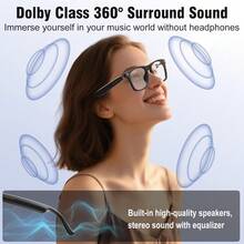 AI Translation Smart Glasses With Chat GPT For Men And Women, Bluetooth Sunglasses With Translator 164 Languages And Color-Change Lens, Music Playback & Hands-Free Calls, UV & Blue Light Protection - 白色 - 查看 7