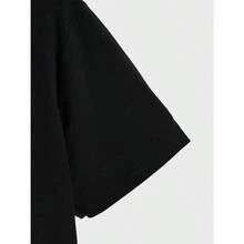 Misfits Vintage Graphic T-Shirt For Men - Retro Halloween Design With Zombie & Skull Print, Loose Fit Crew Neck, Black With White & Yellow Artwork, Casual Casual Attire, Halloween T Shirt, Comfortable Clothing, Durable Fabric - màu đen - Xem 3