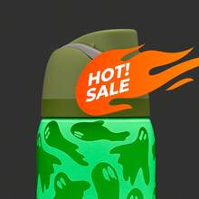 Halloween Limited Edition Luminous Cup. BOO-YA OWALAs. Halloween Cup. Ghost Pattern.   Sports Water Bottle. Vacuum Flasks & Thermoses Water Bottle. Stainless Steel Water Bottle With Straw. Very Suitable For Water, Iced Tea Or Coffee, Ice Drinks ; Hot Drinks. Can Be Used For Outdoor Sports, Heat Preservation Time Cold And Hot Water Can Be Insulated, Suitable For Sports, Outdoor Activities, Travel.   Halloween Gifts, Christmas Gifts, Gift-Giving. 24oz(710ml)/32oz(945ml). - BOO-YA Halloween - Xem 5