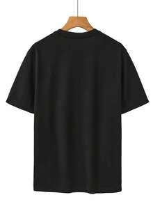 A25 Nueva Camiseta Moderna y Elegante para Hombre con Estampado de Coche Rojo, Transpirable, de Malla, Deportiva, de Manga Corta - Negro - Ver 3