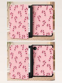 Étui de protection pour tablette avec éléments de Noël, compatible avec iPad 9.7/10.2/10.5/10.9/12.9/Pro 11, 10e génération, compatible avec Samsung Galaxy Tab S6 Lite 10.4 pouces, compatible avec Kindle Paperwhite 12e génération 2024, Kindle (11e génération) version 2022, Kobo Clara Colour, protection anti-chute douce, support intelligent/réveil/veille automatique - Multicolore - Voir 11