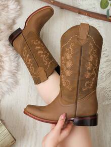 Bota Rodeo Para Dama de Piel De Bovino Marca BDP  Cowboy    Vacaciones - ARENA - Ver 3