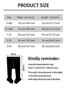 6 Pasang Celana Ketat Anak Perempuan Minimalis Warna Cerah Bergaris Vertikal, Cocok untuk Pemakaian Sehari-hari untuk Anak Usia 0-8 Tahun - MultiWarna - View 3