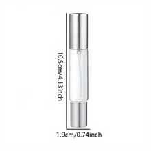 0.34 Oz Dual-Use Roll-On Perfume Spray Bottle - Transparent Glass Material, Refillable Portable Design, Essential For Travel And Office, Includes Eau De Toilette And Skincare Spray Bottle, Travel Accessories| Portable Fragrance Dispenser - 金色 - 查看 4