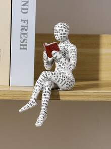 1 قطعة من الراتنج الشمالي بتصميم بسيط وأشكال حرفية للقراءة، ديكور مكتبي وأرفف الكتب، ديكور منزلي للقراءة