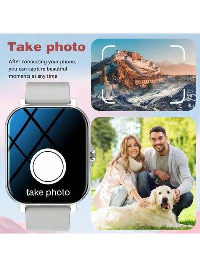 New Full Touch HD Slimme Horloge (Dial, Answer) Wireless Call Function, Massive Faces, Exercise Monitoring, Message Reminder View, Multiple App Reminders, roid IOS Phones, Perfect Men Women view 10