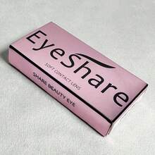 EYESHARE 1 Pair Natural Brown Contact Lenses For Eye Makeup, Fashion Blue/Green Contact Lenses, Purple Eye Makeup, Yearly Disposable-Does Not Come With Contact Lens Case-No Prescription - PRAGUE-BROWN - 查看 4