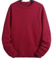 Unisex Streetwear Style Sweatshirt, Flannel Sweater - 軍綠色 - 查看 3