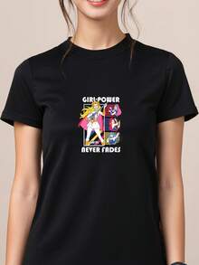 She-Ra---Girl-Power-Never-Fades-T-Shirt - Black - View 1