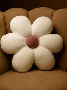 Daisy Plush Flower Cushion Sofa Decoration Living Room Baby Bedroom - WHITE/PINK - View 4