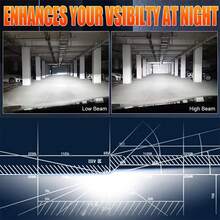 JINGMA 2pcs 300W High-Power Super Bright LED Bulbs H1/H4/H7/9005/H4/9003/HB2/H11/H16/9005/9006/9012, 150000LM, 6500K, 900% Brighter, Durable Aluminum Base, Plug-N-Play Bulbs For Auto Replacement, 12V - /H9/H11/H16 - View 6