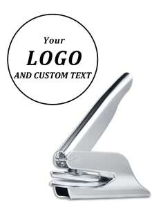 1 Pc Embosser Stamp, Custom Initials Book Embosser Stamp, Personalized Library Stamp, Scrap Booking Embosser, Personalized Envelopes Embosser, Handheld Embosser, Initials Embosser Stamp, Date Embosser, Wedding Embossing Stamp, Paper Embossing Stamp, Clients For Anniversaries, For Weddings, For Graduation, For Business/Work/Office Modern - Single Piece - View 15