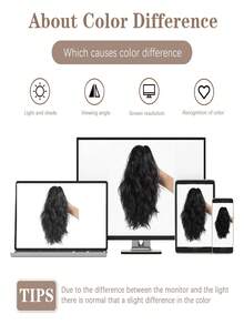 Curly Hair Ponytail Extension 14 Inch Claw Drawstring Ponytail Wig Pieces High Pony Tails Hair Extensions Synthetic Friendly Fiber For Women - Multicolor - View 11