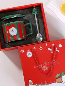 Nordic Christmas Style Mug, Creative Office Coffee Cup, Couple Home Christmas Gift Set, Christmas Decoration, Best Christmas Gift For Family And Friends - Multicolor - View 7