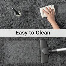 Soft Area Rugs For Livingroom Bedroom, Shaggy Plush Fuzzy Fluffy Carpet Furry Fur Rug, Modern Indoor Comfy Nursery Kids Dorm Home Decor Floor Mat, 3 X 5 Ft, Charcoal - 木炭 - 查看 7