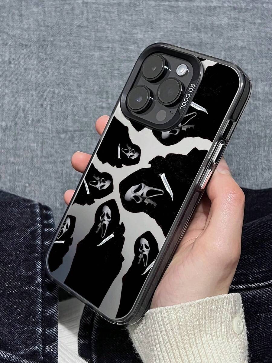 1pc Funny Pattern Phone Case, Minimalist Style, Cover, Phone Sleeve, Shockproof Protective Case Compatible With IPhone 16, 16 Plus, 16 Pro Max, 16e, 16 Pro, 15, 15 Plus, 15 Pro Max, 15 Pro, 14, 14 Plus, 14 Pro Max, 14 Pro, 13, 13 Pro, 13 Pro Max, 12, 12 Pro, 12 Pro Max, Galaxy, Redmi, OPPO, VIVO - Multicolor - View 1