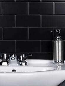 4/10/20 片装厨房防溅板 3D 亮面地铁砖自粘墙贴