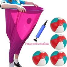 Granny Pants Yard Game, Oversized Granny Pants Outdoor Game With 4 Bouncy Balls And 1 Pump, Yard Party Family Reunion Games & Team Games For Adults