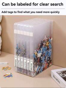 1 صندوق تخزين للألغاز، منظم للألعاب، صندوق تصنيف كتل البناء للأطفال، صندوق تعبئة شفاف للألعاب التجميعية، هدية رائعة للأولاد والبنات