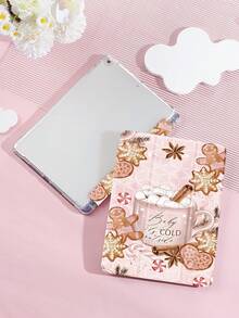 Husă pentru tabletă Christmas Cocoa Dulcebre, compatibilă cu iPad 9.7/10.2/10.5/10.9/12.9/Pro 11, a 10-a generație, compatibilă cu Samsung Galaxy Tab S6 Lite 10.4 inci, compatibilă cu Kindle Paperwhite a 12-a generație 2024, Kindle (a 11-a generație) versiunea 2022, Kobo Clara Color, protecție moale la cădere, suport inteligent/trezire/oprire automată. - Multicolor - Vizualizare 4