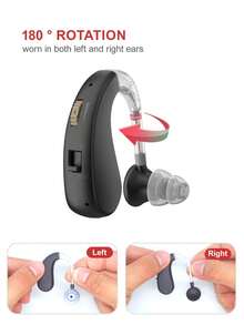 1pc Hearing Amplifier For The Elderly Can Be Charged To Eliminate Noise. Sound Hearing Equipment Is A Gift For Adults With Mild To Moderate Hearing Loss And Their Parents.