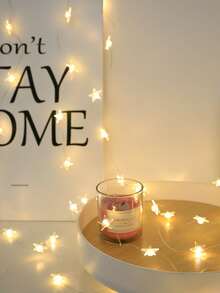 1条1/2/3米10/20/30颗LED星空装饰灯串，卧室装饰灯，适用于婴儿房、节日、婚礼、室内、卧室、花园、派对装饰。电池供电（不含电池）。 - 多色1 - 查看 5