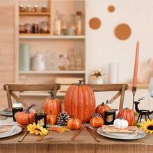 7 قطع/4 قطع/3 قطع/1 قطعة kürbis اصطناعية، ديكورات اليقطين، ديكور خريف هالوين، مجموعة متنوعة من اليقطين الزخرفية المزيفة الريفية، يقطين رغوي، يقطين مزيف، لمركز طاولة ، المدفأة، المطبخ، حفلات الزفاف، هدايا عيد الميلاد، ديكور المنزل، أفضل هدايا عيد الميلاد، ديكور عيد الميلاد