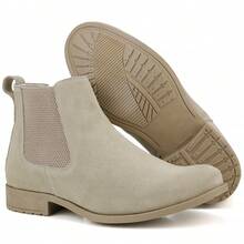 Men's Chelsea Boot Country Leather Suede - Beige - View 7