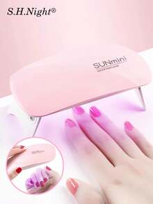 8件套美甲护理套装 - 便携式粉色迷你老鼠美甲灯，UV/LED美甲灯（带Micro USB线），7件套专业抛光机，高品质家用美甲美足电动磨甲器套装，指甲及足部护理打磨设备，专业强力指甲抛光工具，便携式LED美甲灯 - 快速干燥美甲护理工具，适用于专业凝胶指甲油