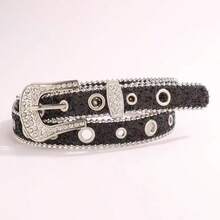 1pc Women's Y2k Style Western Chunky Waist Belt With Dopamine Star & Eye Decor, Perfect For Daily Wear Party