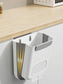 2026新年、圣诞节、家庭聚会和假期新款悬挂式垃圾桶，适用于厨房、浴室和橱柜，可用作食物垃圾桶、悬挂式或粘式悬挂堆肥桶，是厨房和浴室的必备用品，也是家居清洁和收纳的理想之选。 - 彩色 - 查看 4