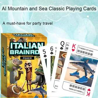 54 piezas Cartas de juego bilingües clásicas de AI Shan Hai Jing, para fiestas, celebraciones de cumpleaños, juegos esenciales, diversión en fiestas, juegos familiares, para animar tu fiesta (se envían estilos gráficos aleatorios)