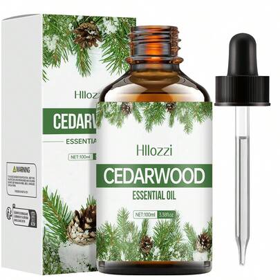 Hllozzi Hllozzi 30ml/60ml/100ml Multi-Size Cedar Essential Oil, Plant Extracted Fragrant, Concentrated, Elegant Gift, Suitable For Aroma Diffuser, Skin Care For Smooth Skin, Hair Care