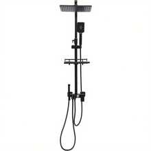 YUNRUX Wall-Mounted Shower System Shower Panel Shower Set Shower Faucet With Hand Shower Modern Luxury Shower System Startup Shower Shower Head Shower Panel Multifunctional Massage Shower Faucet With Adjustable Shower Armrest 70-115cm, Free Shipping - Multicolor - View 2