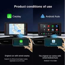 Fuallwin 无线 Carplay 适配器，有线转无线，用于车载导航、语音控制、音乐播放、低延迟、蓝牙连接。需要原车有线 Carplay。更多兼容型号，请查看 Apple/Android 在线手册。