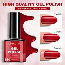LIMEGIRL Jelly Gel Nail Polish Set 60 Colors Neutral Gel Polish Set Blue Red Pink Colors All Season Gel Nail Manicure Starer Kit DIY Salon At Home - 彩色 - 查看 3