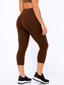 WOLFOX Basic Corsair Leggings Fitness Fashion - 鏽棕色 - 查看 2