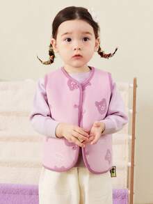 mini bala 女婴双面穿羊羔绒夹克 厚实柔软 温暖舒适 2025 年秋季外套