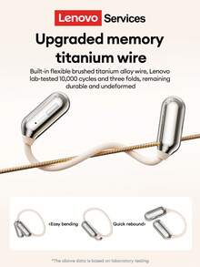 Lenovo LE503 Bluetooth Earphones, Hanging Ear Style, LED Power Display, Full-Range HIFI Sound, Bluetooth 6.0, Long-Lasting Noise Cancellation, Comfortable For Sports & Running, Sweat-Proof, Wireless Earphones Compatible With Smartphones & Computers - 多色 - 查看 5