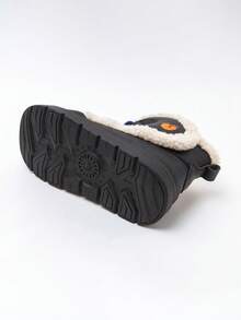 mini bala 儿童毛绒冬靴柔软保暖防滑耐用舒适冬季鞋 - 黑色 - 查看 3